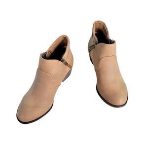 American Rag Abby Faux Suede Stacked Booties Sz 5M